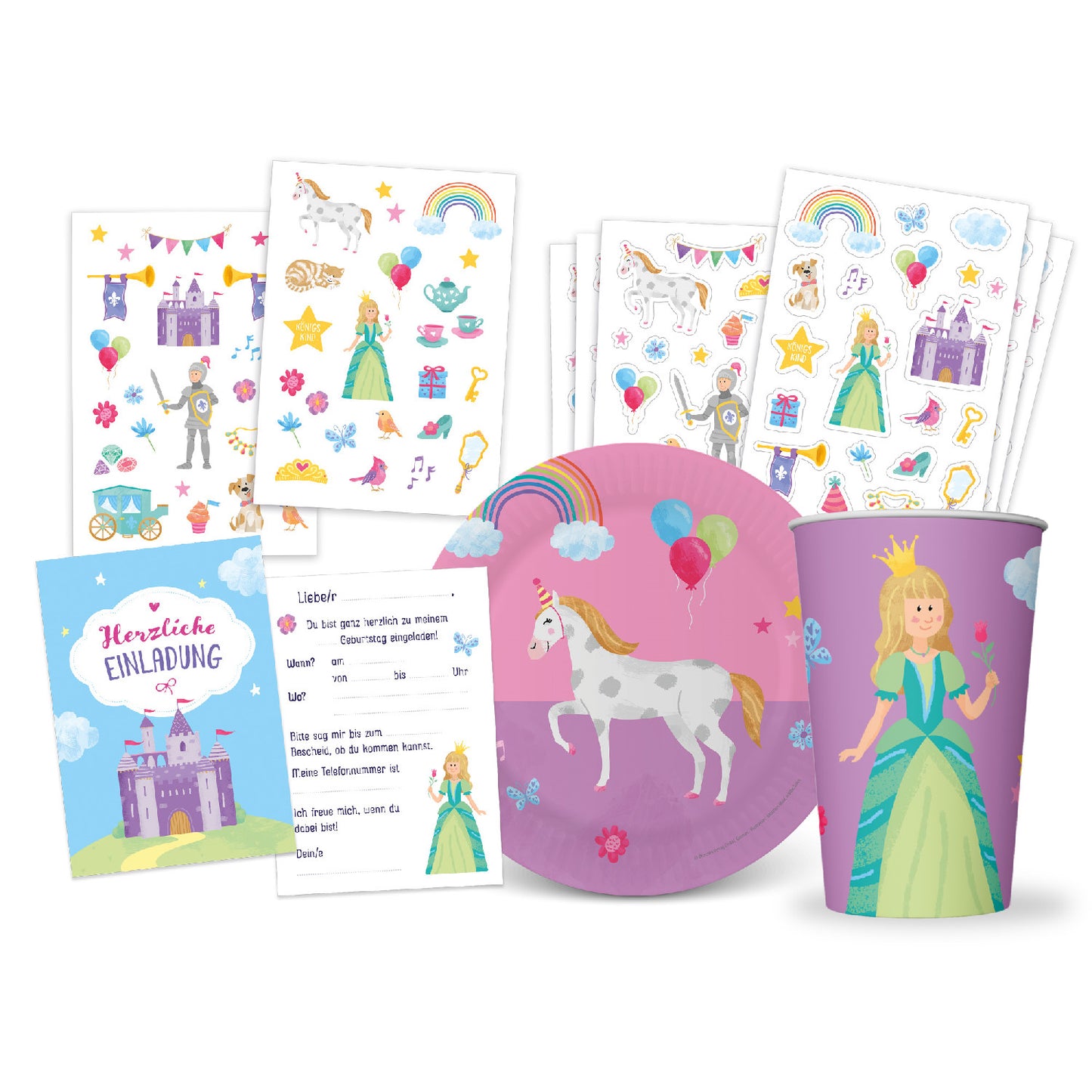 Sonstiges Set Kindergeburtstag Prinzessin