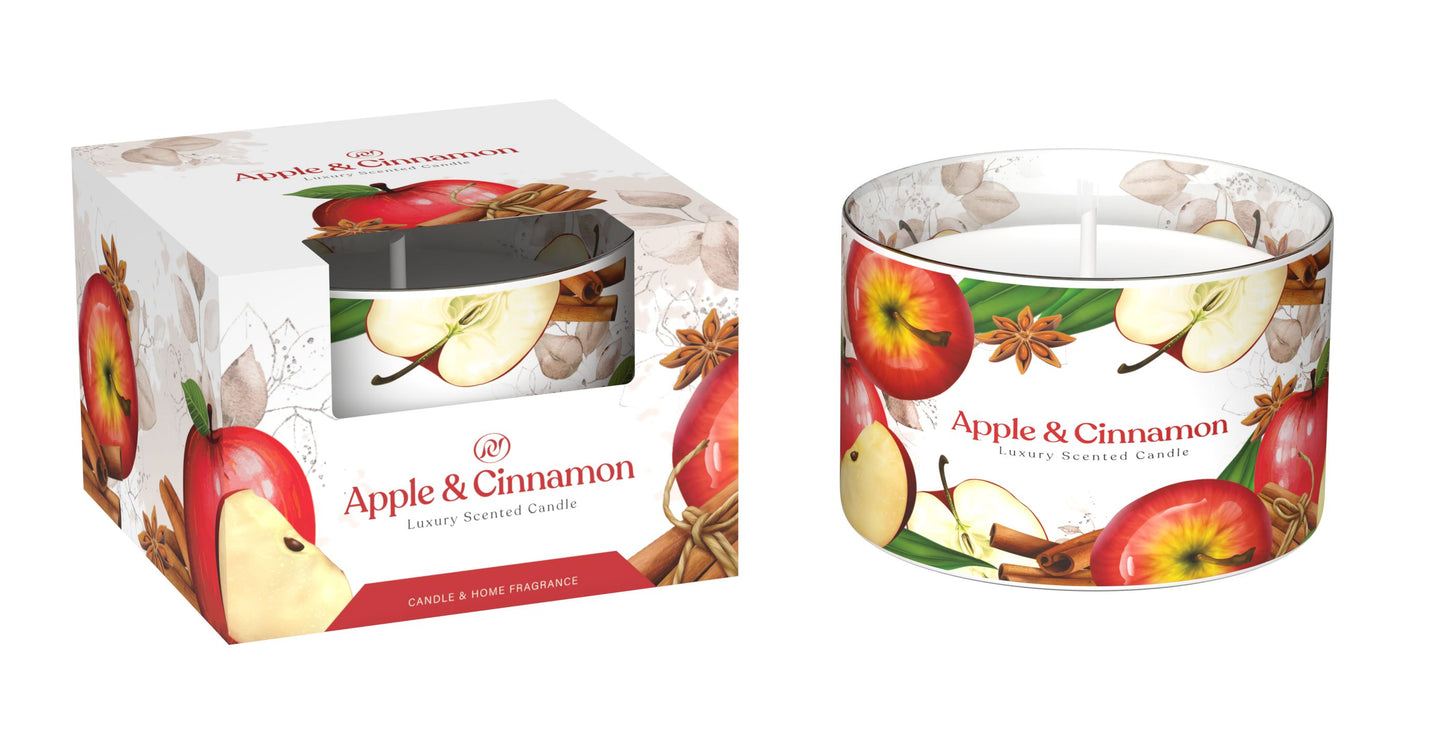 Sonstiges 2er-Set Duftkerze im Glas Apfel-Zimt