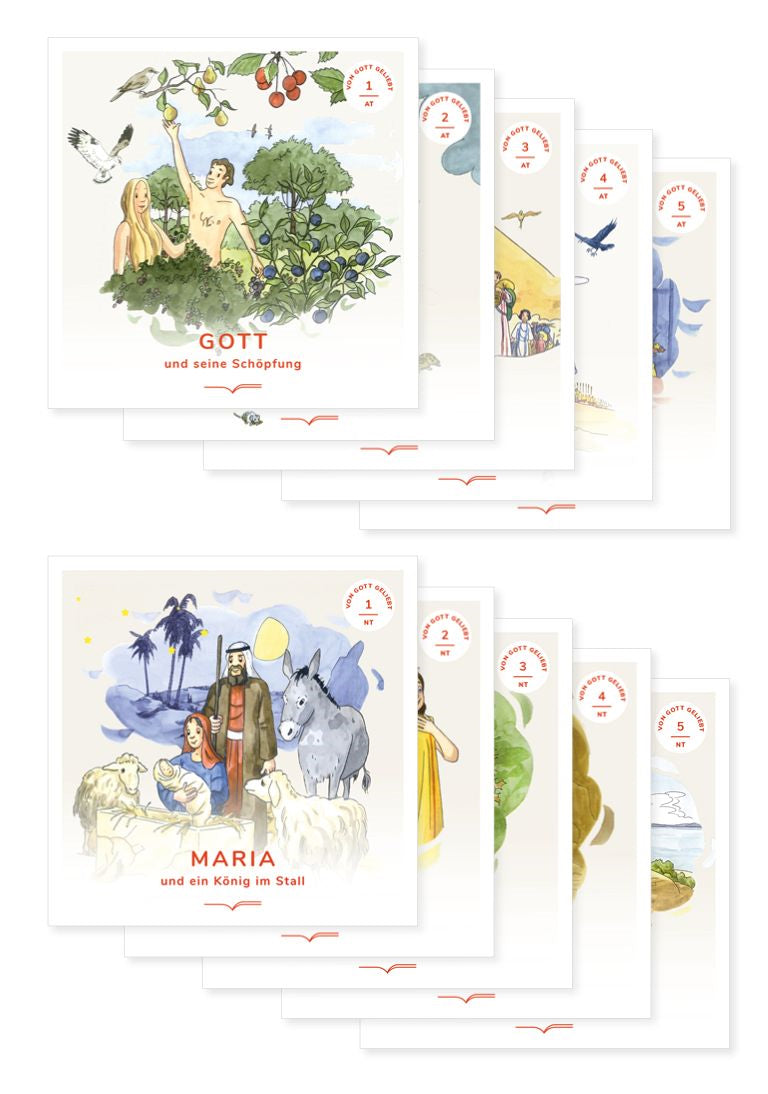 Buch Von Gott geliebt AT + NT (10 Themen-Hefte)