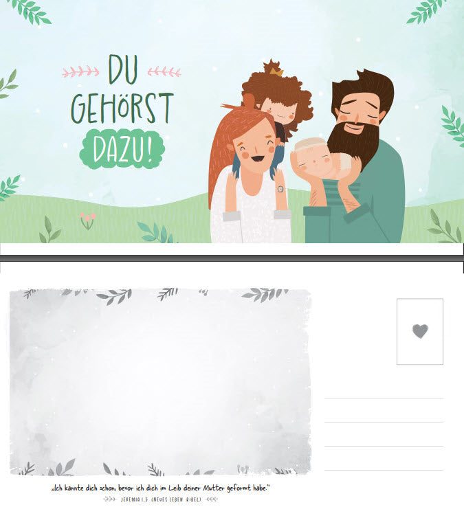 Buch Postkarten Du gehörst dazu (5 Ex.)