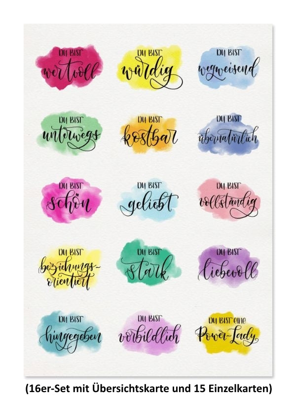 Sonstiges Du bist - Kartenset (16 Ex.)