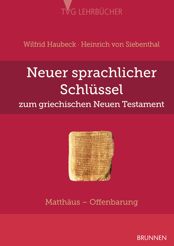 Buch Neuer sprachlicher Schlüssel zum griechischen Neuen Testament