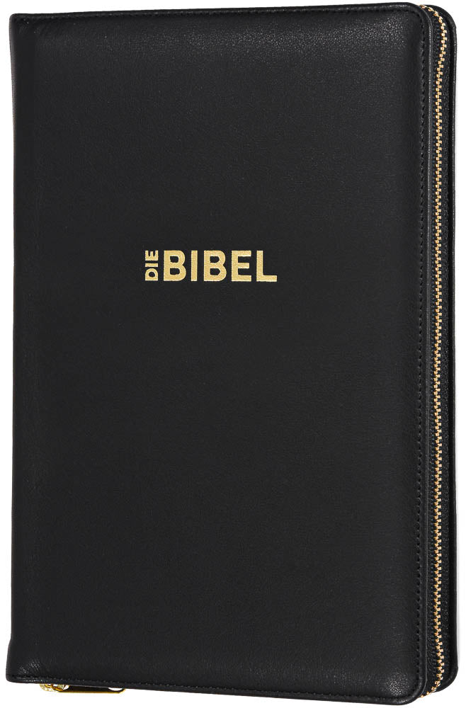 Buch Die Bibel - Schlachter 2000 Leder Reißverschluss