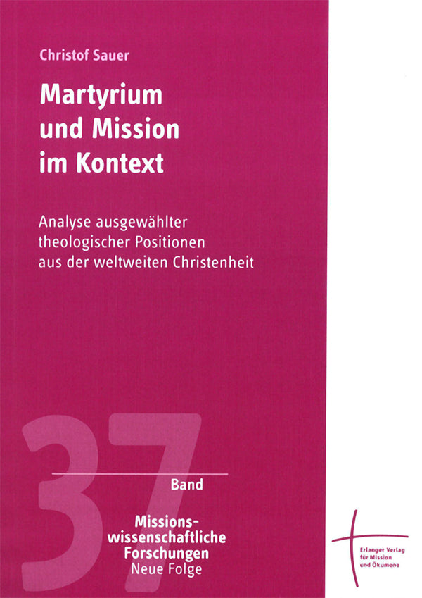 Buch Martyrium und Mission im Kontext