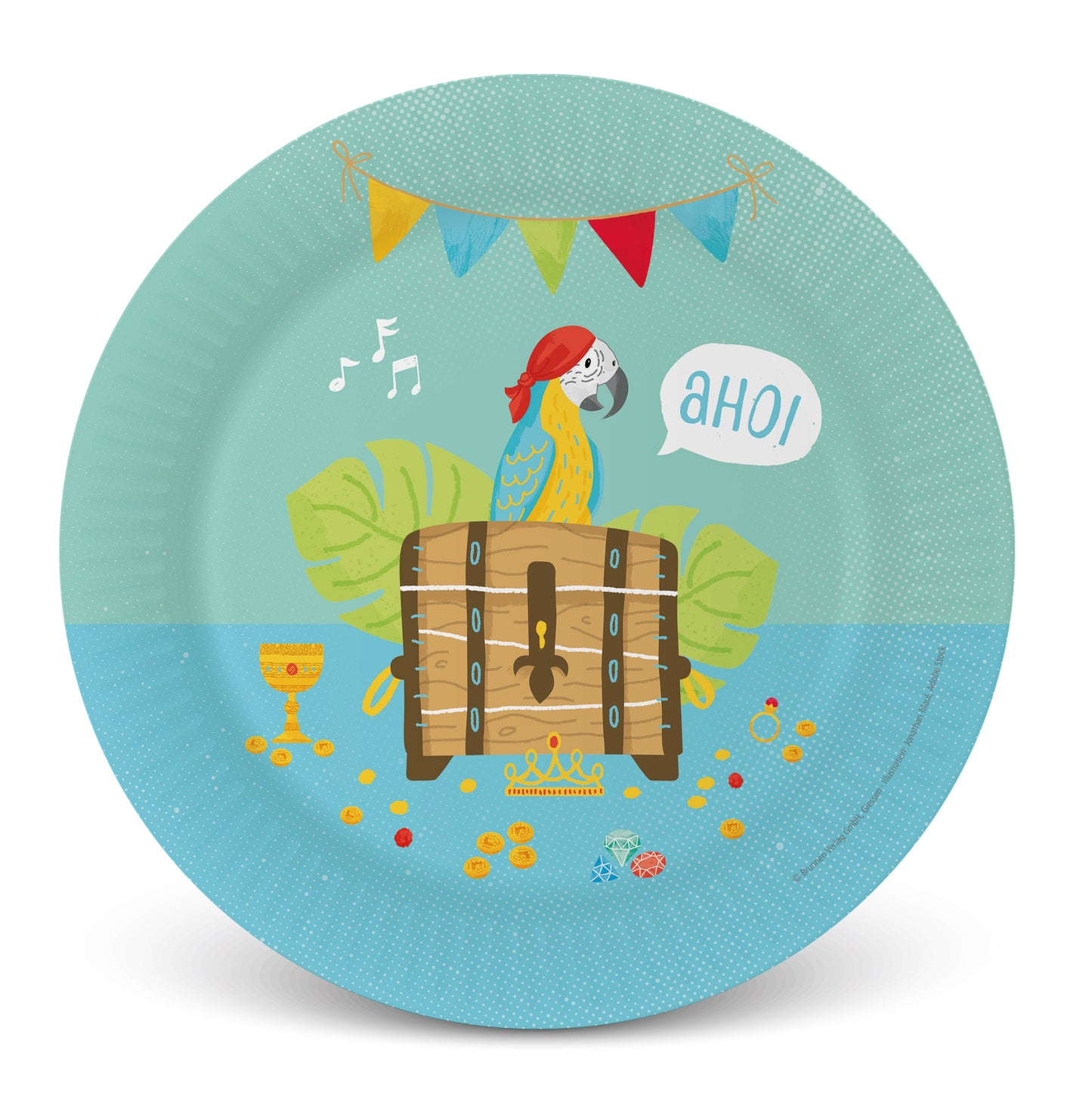 Nonbook Pappteller-Set Pirat