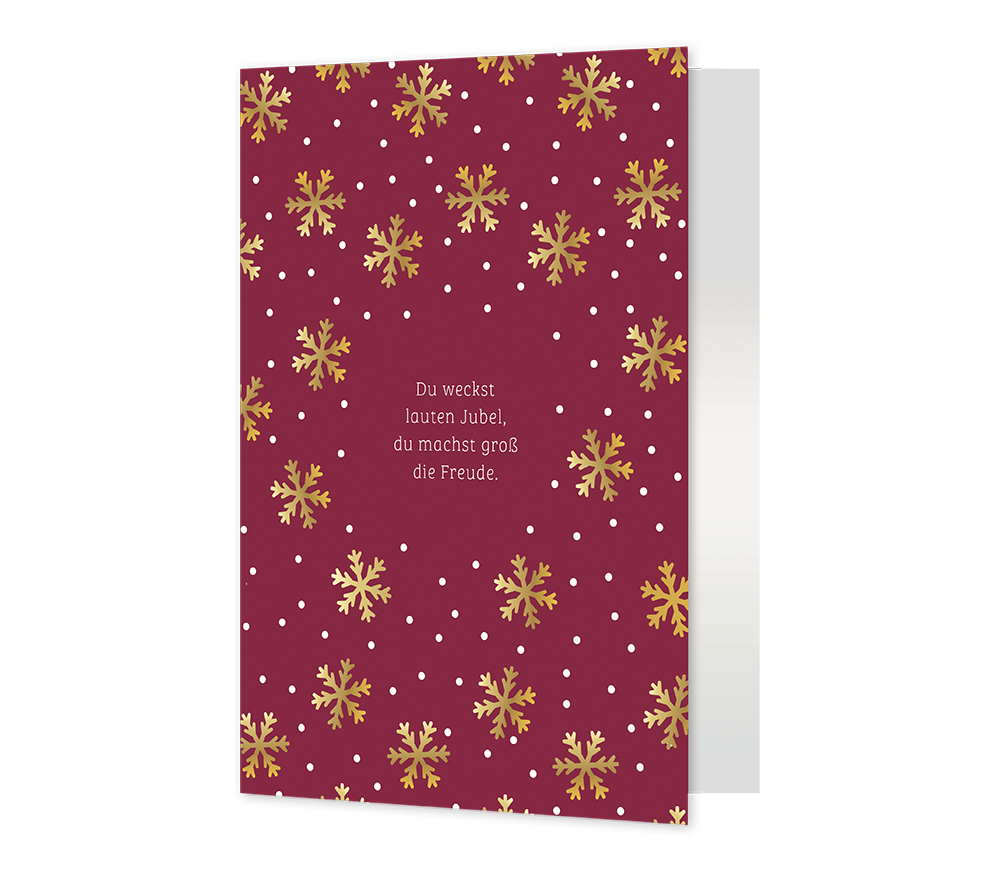 Karte Kartenbox Weihnachten - gesegnete Weihnachtszeit