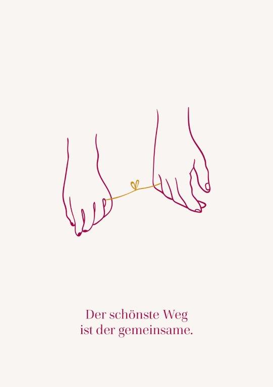 Karte Der schönste Weg ist der gemeinsame