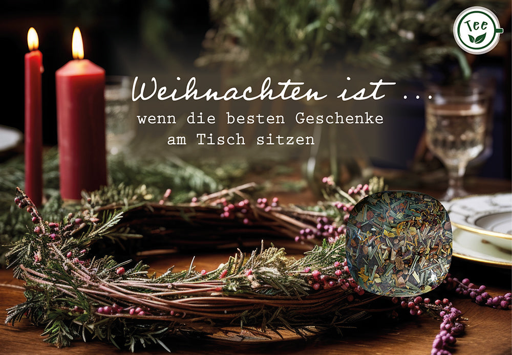 Nonbook Weihnachten ist. wenn die besten Geschenke am Tisch sitzen