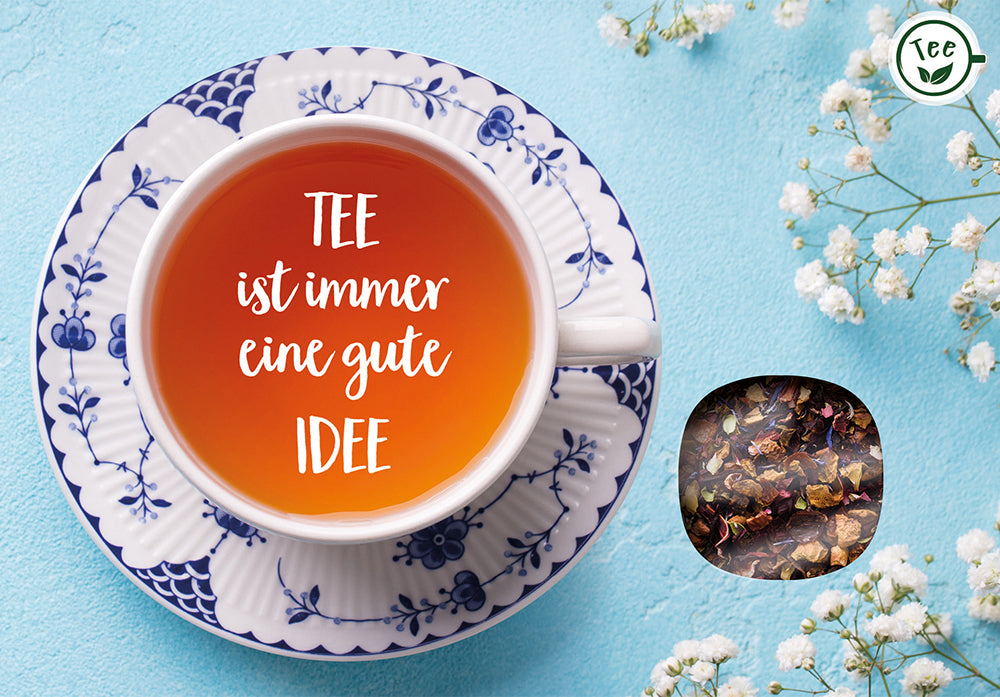 Karte Tee ist immer eine gute Idee