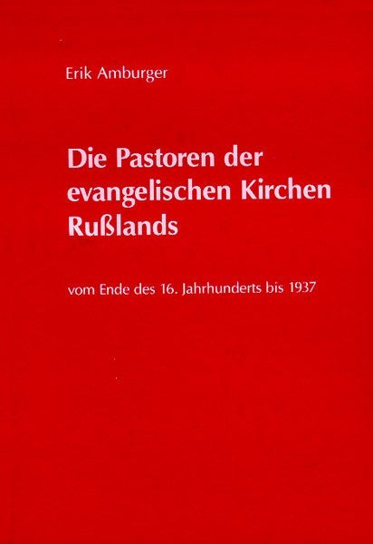 Buch Die Pastoren der evang. Kirchen Rußlands