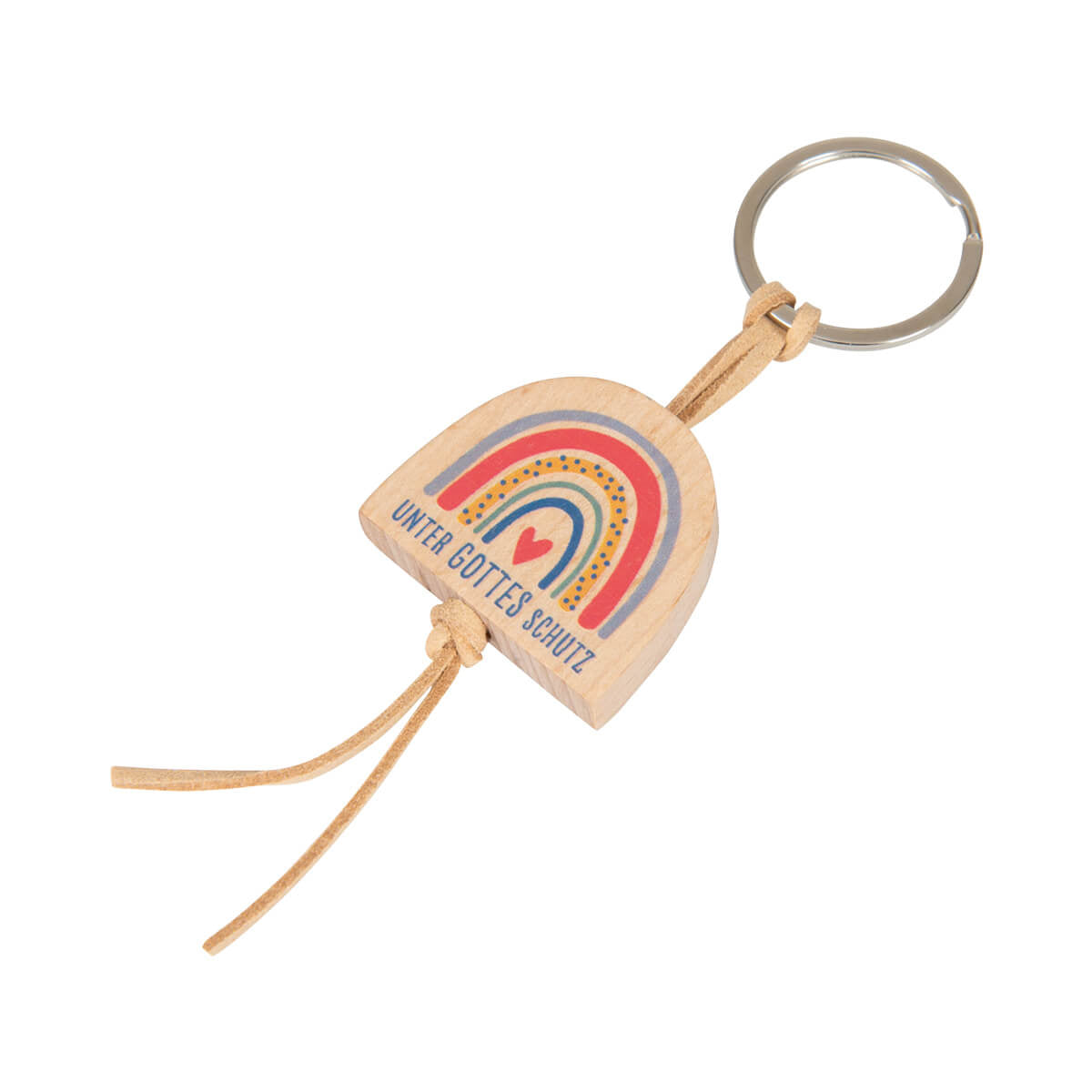 Sonstiges Holz-Schluesselanhaenger Regenbogen