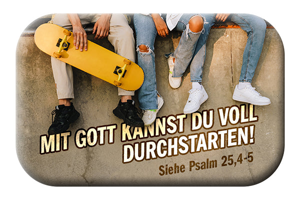 Magnet Magnet Mit Gott kannst du voll durchstarten! Siehe Psalm 25