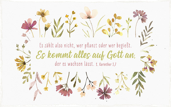 Sonstiges Holzschild Es zählt also nicht. wer pflanzt oder wer begieß