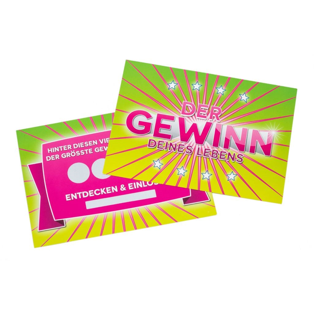 Karte The Four Gewinnerlos (10er-Pack)