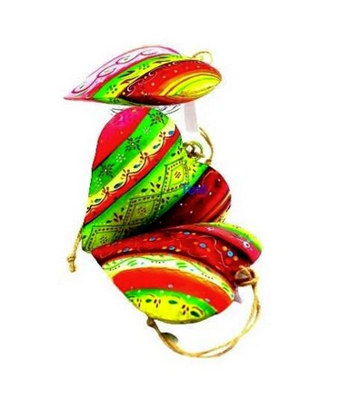 Sonstiges METALLHERZ STREIFEN 12 CM