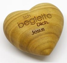 Sonstiges Holzherz Ich begleite dich. Jesus
