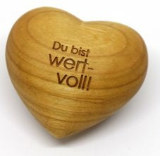 Sonstiges Holzherz Du bist wertvoll!