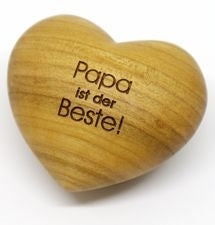 Sonstiges Holzherz Papa ist der Beste!