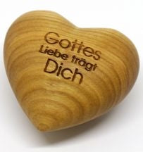 Sonstiges Holzherz Gottes Liebe trägt Dich