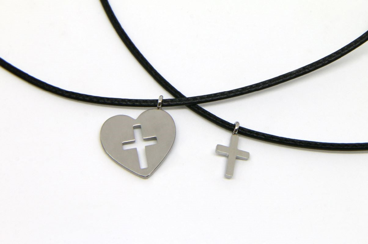 Sonstiges Schmuck-Set Herz und Kreuz