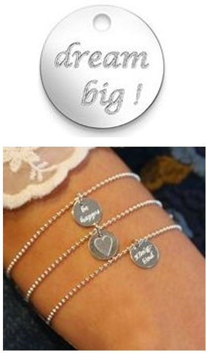 Sonstiges Armkette mit Anhänger dream big!