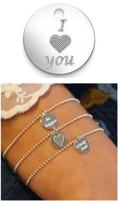 Sonstiges Armkette mit Anhänger I love you