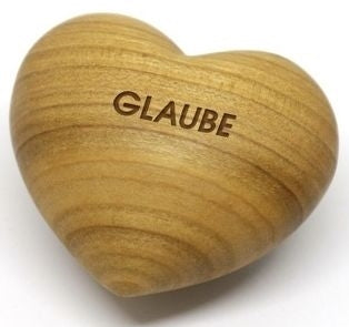 Sonstiges Holzherz Glaube