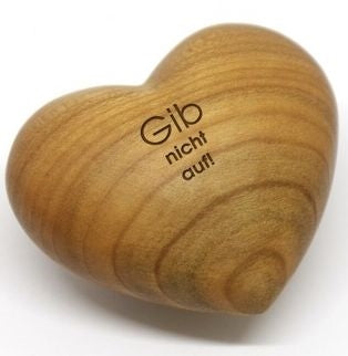 Sonstiges Holzherz Gib nicht auf!