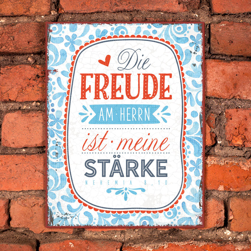 Sonstiges Metallschild Die Freude am Herrn ...