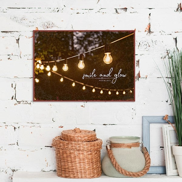 Sonstiges Metallschild smile and glow