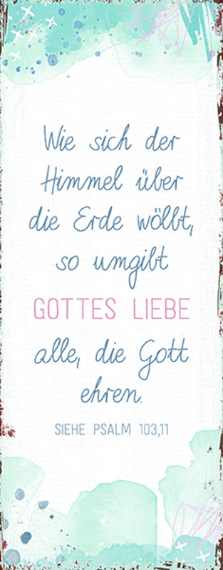 Sonstiges Metallschild Wie sich der Himmel ...