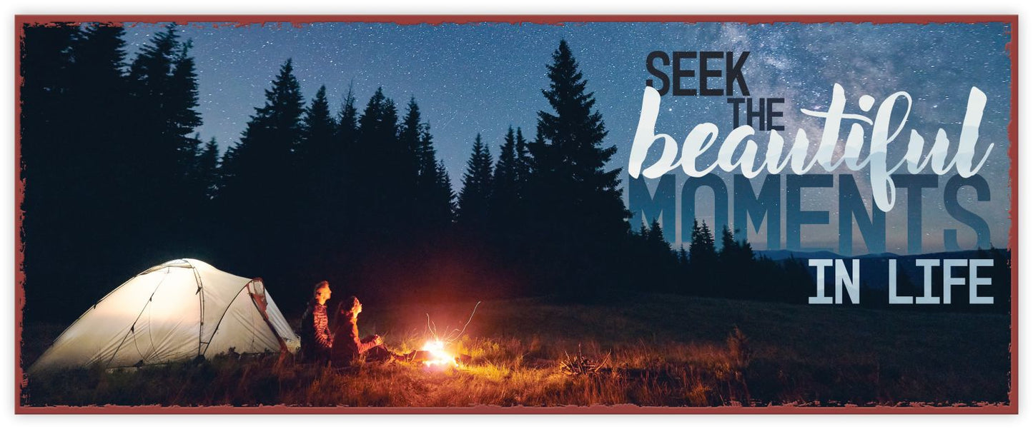 Sonstiges Metallschild Seek The Beautiful Moments In Life