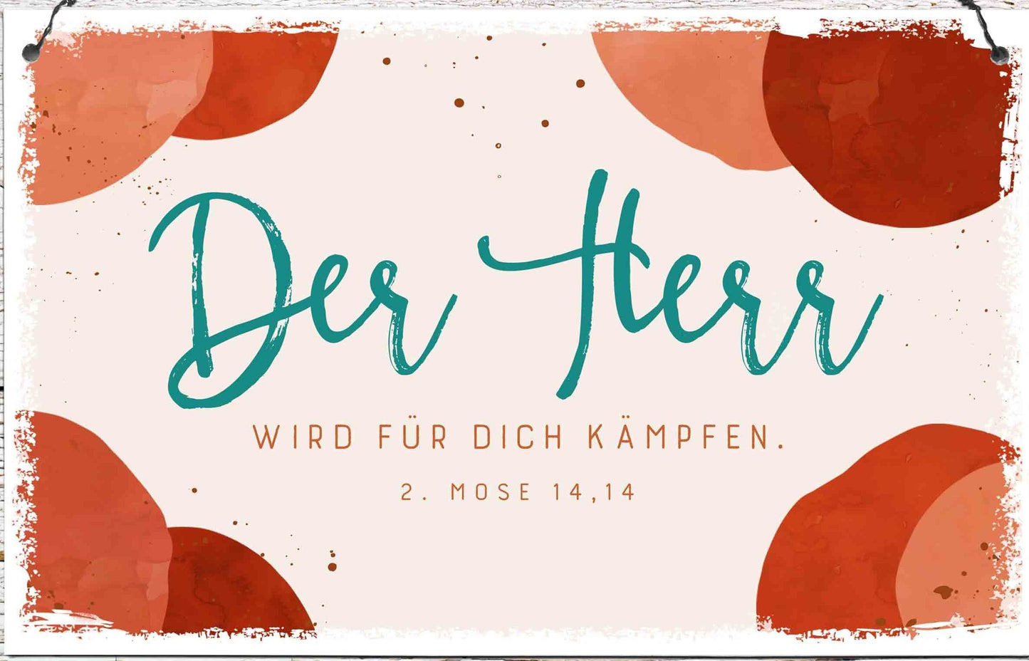 Sonstiges Holzschild groß Der Herr wird für dich kämpfen
