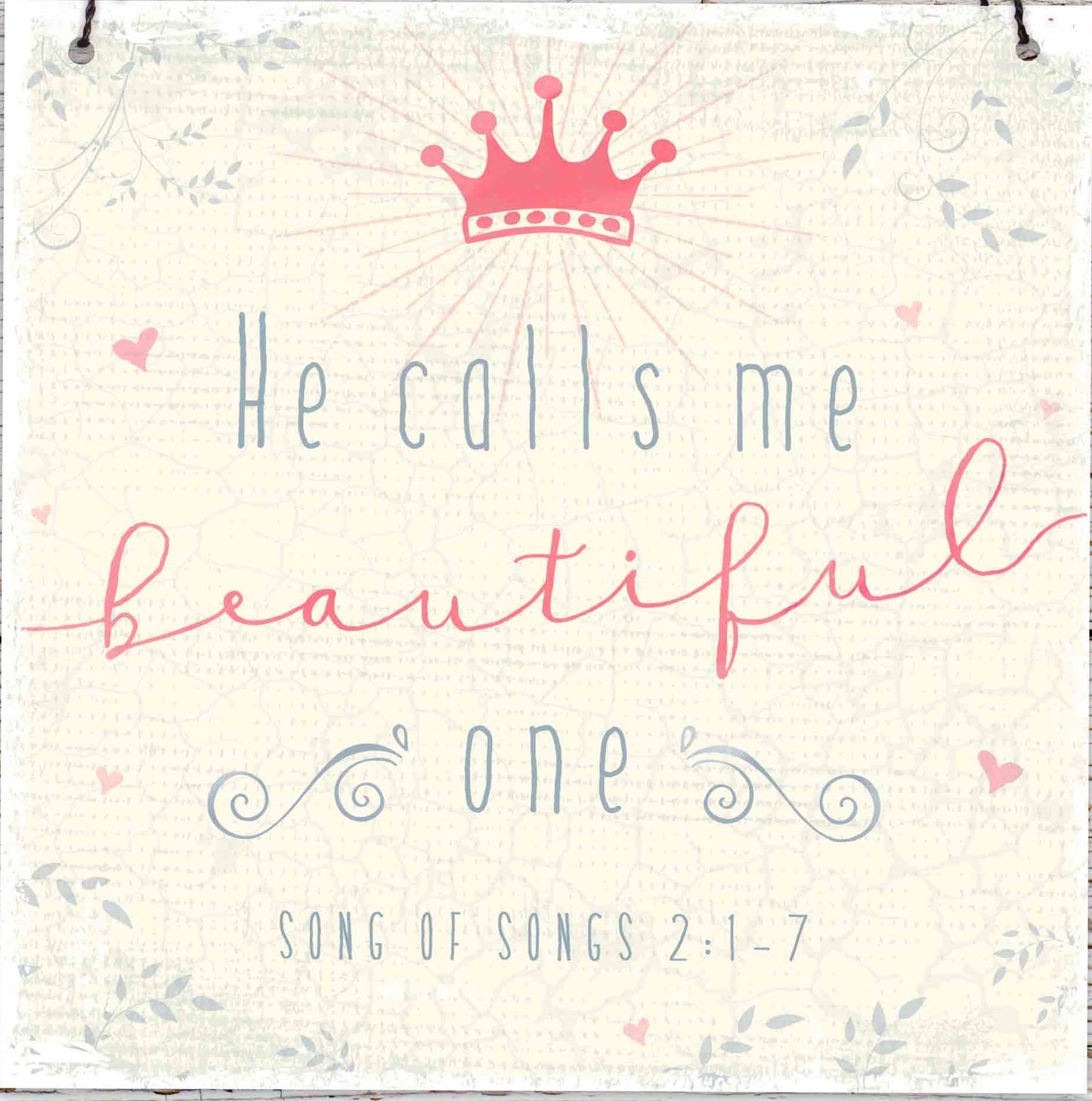 Sonstiges Holzschild klein He calls me beautiful one