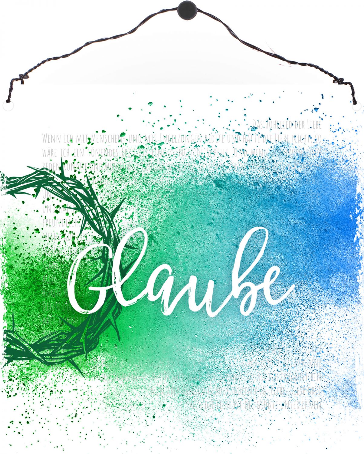 Sonstiges Holzschild Glaube