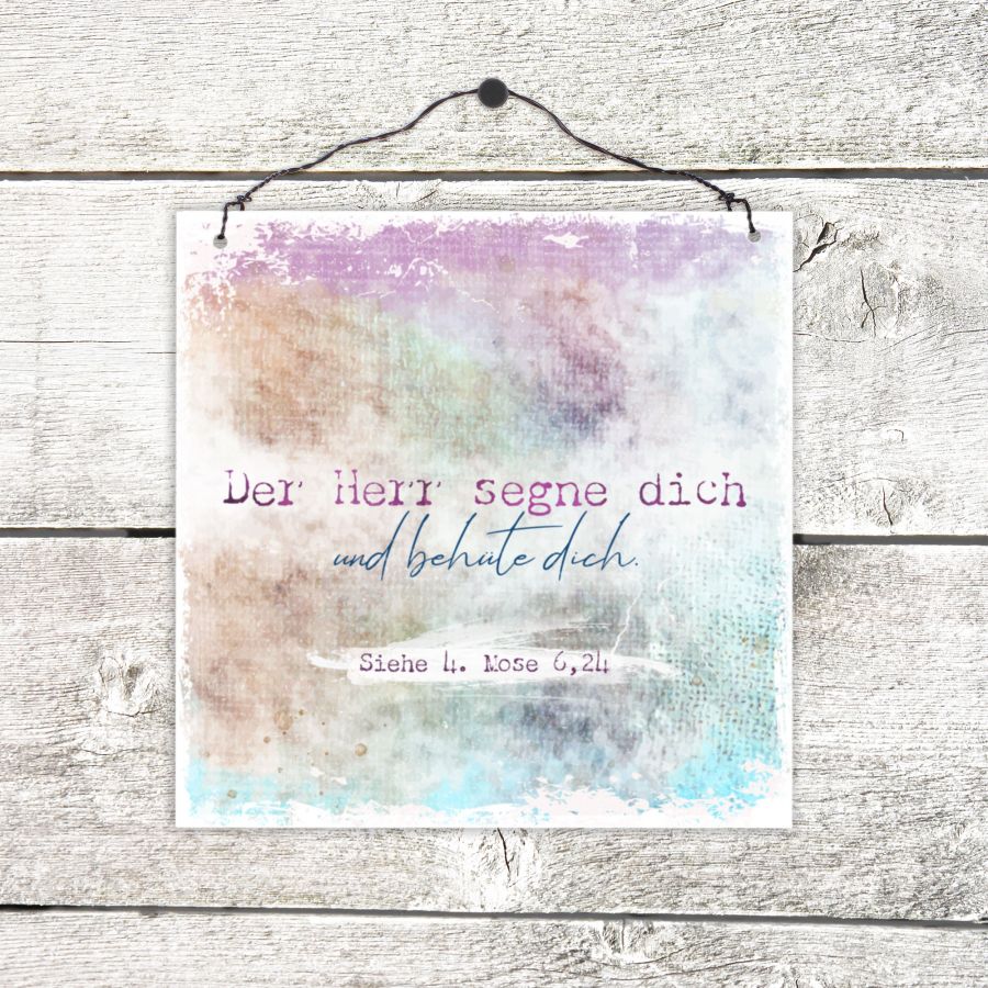 Sonstiges Holzschild klein Der Herr segne dich und behüte dich. Siehe