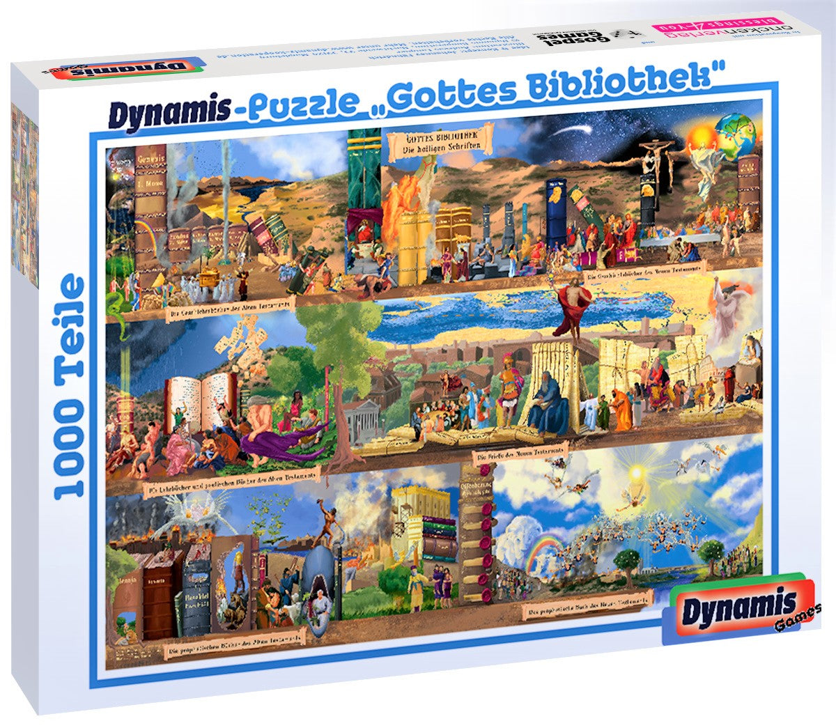Spiele-Box Puzzle Gottes Bibliothek 1000 Teile