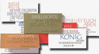 Karte Paket Bibelworte gemischt 500 Ex.