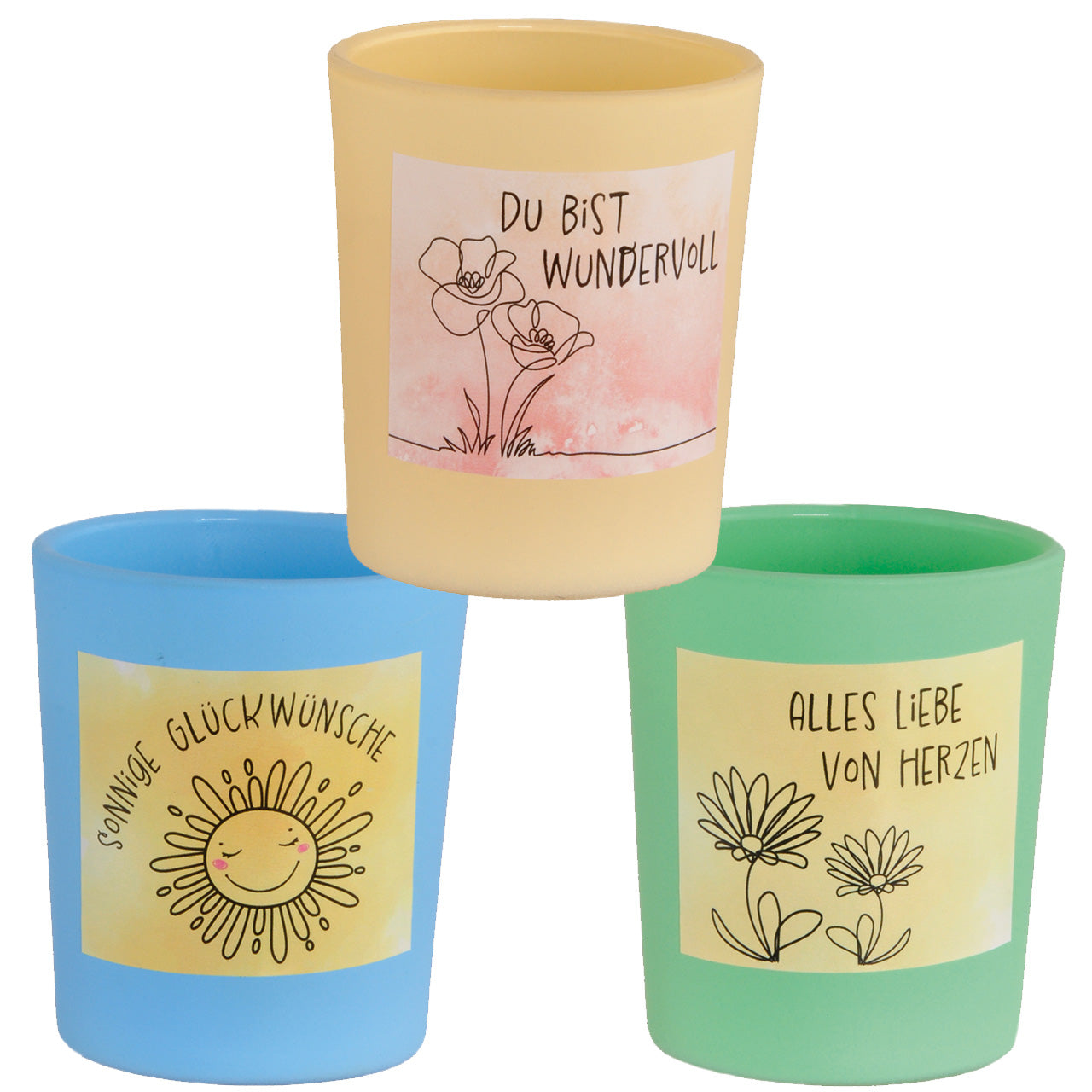 Glaswaren Set Lichtgedanken 3-tlg.