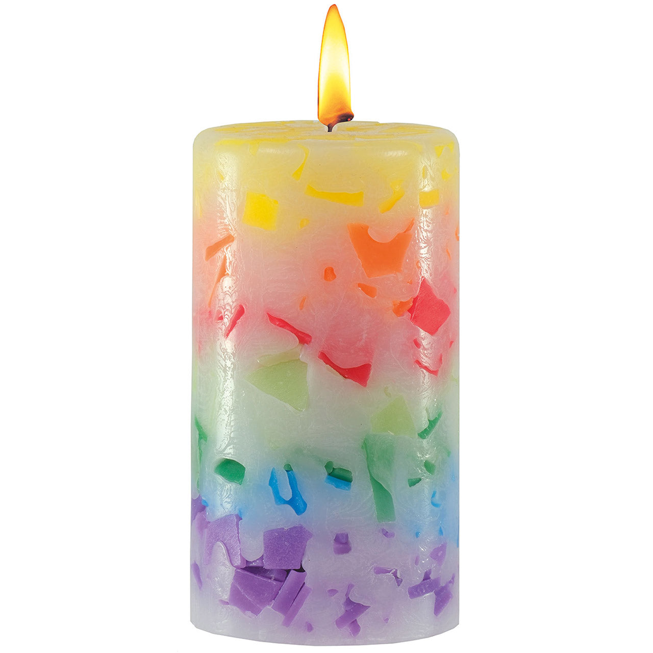 Sonstiges Regenbogen-Stumpen-Kerze