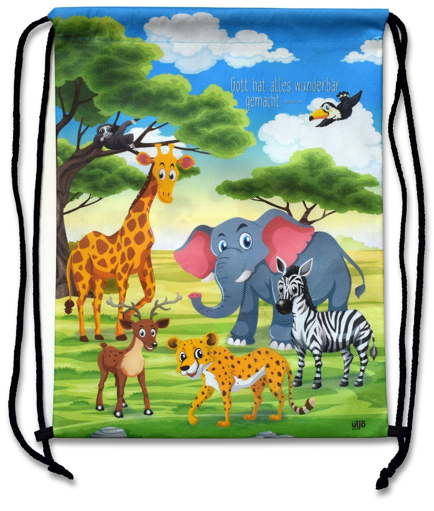 Buch Kinder-Sportbeutel Bunte Tiere