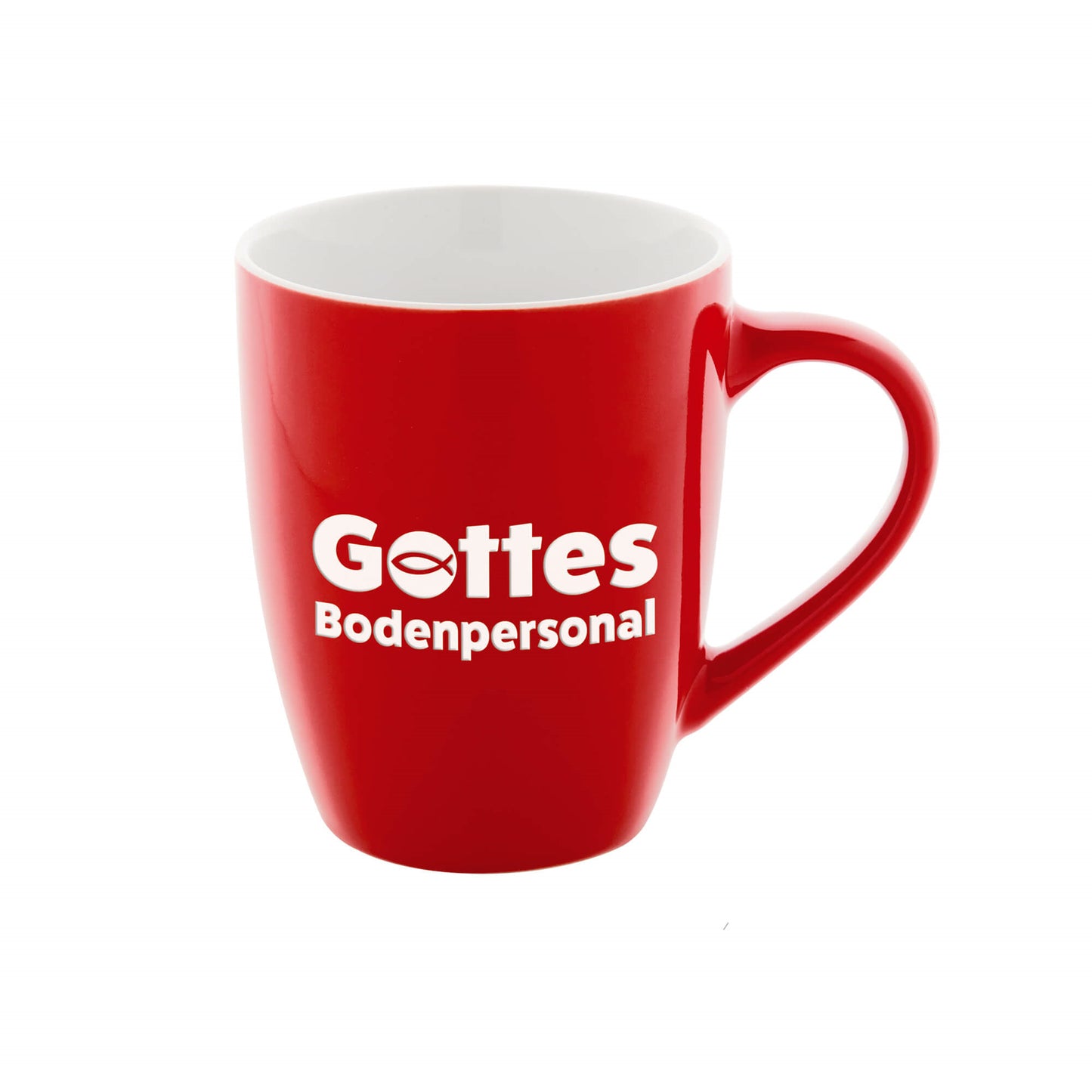 Sonstiges Keramiktasse Gottes Bodenpersonal rot