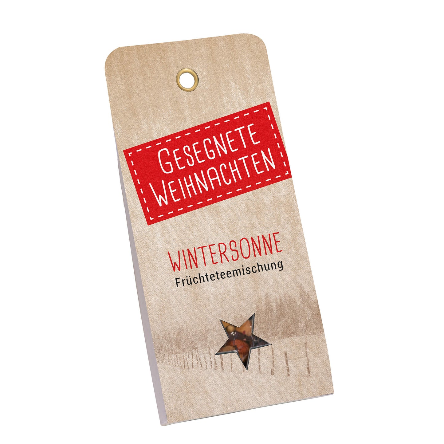 Sonstiges Anhängerkarte Gesegnete Weihnachten - Wintersonne
