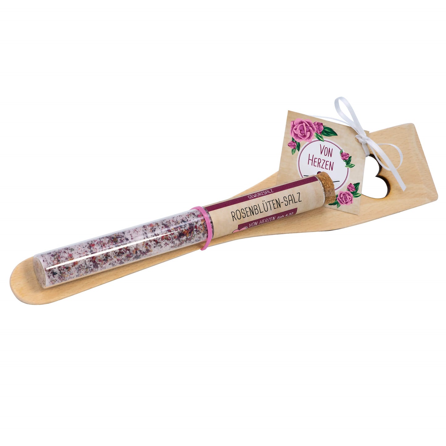 Sonstiges Geschenkset Pfannenwender & Rosenblütensalz (34g)