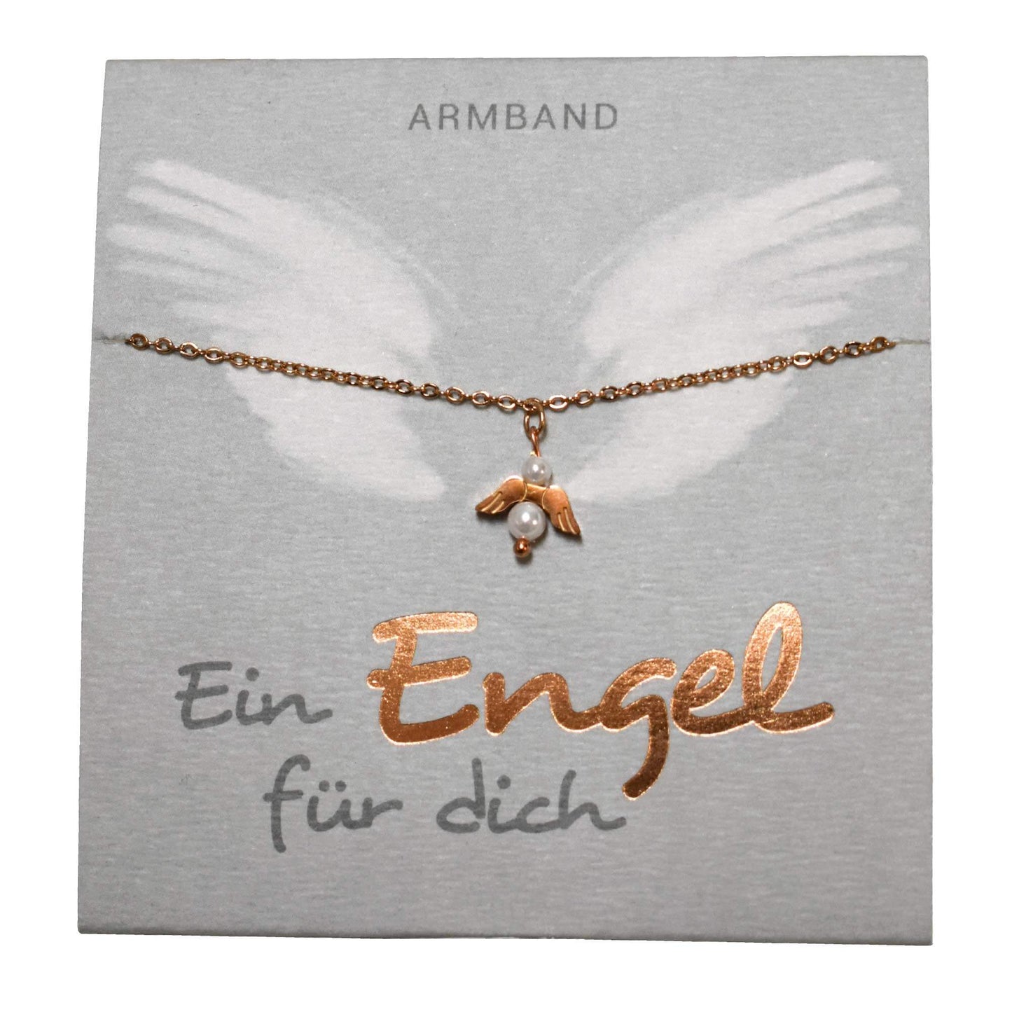 Sonstiges Armband Ein Engel für dich rosevergoldet