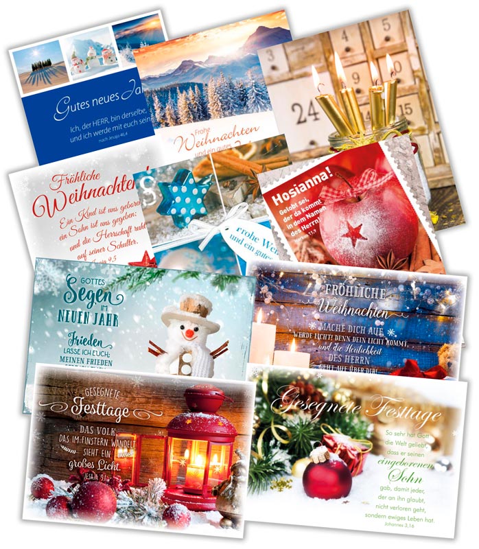 Sonstiges Faltkartenserie Weihnachten 30 Ex. gemischt