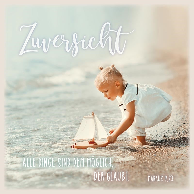 Sonstiges Metalltafel Zuversicht