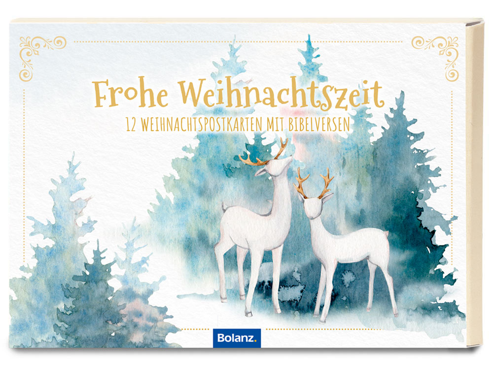 Karte Postkartenbox Frohe Weihnachtszeit
