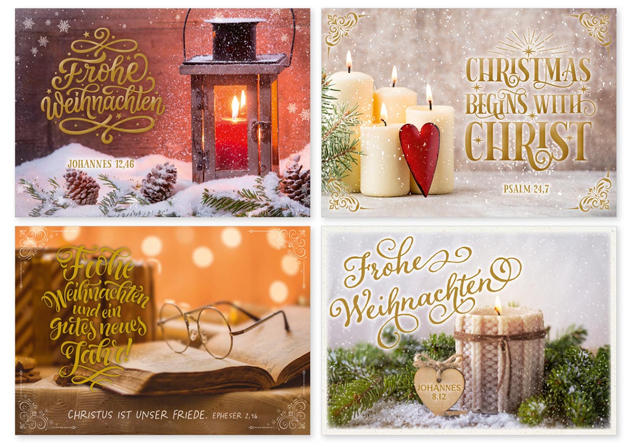 Karte Minikarten Weihnachten 8 Ex.