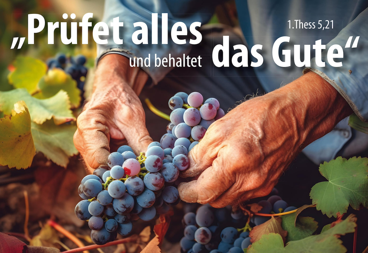 Sonstiges Postkarte Prüfet alles und behaltet das Gute. 1.Thess 5.21